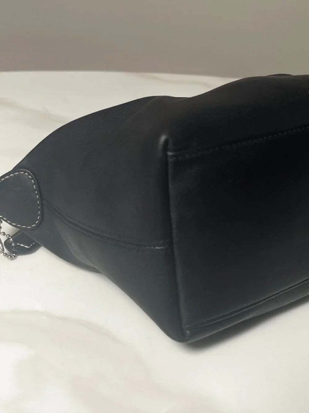 Coach Black Leather Hobo Shoulder Bag Y2K Leatherware 1941
